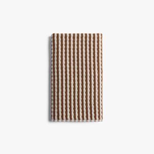Parachute - Terry Check Bath Towel Pecan - Parachute Pecan